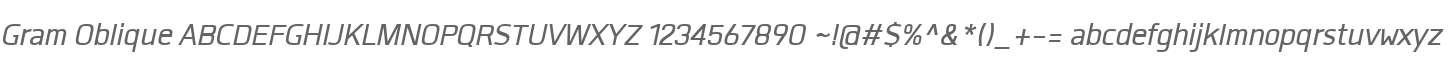 Gram Oblique