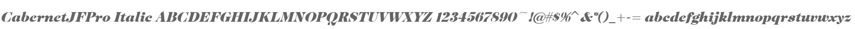 CabernetJFPro Italic