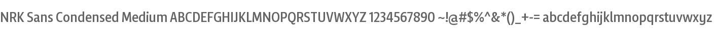 NRK Sans Condensed Medium