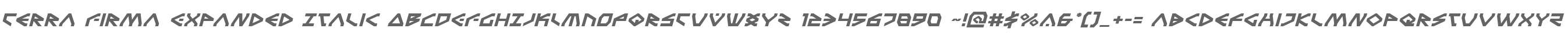 Terra Firma Expanded Italic