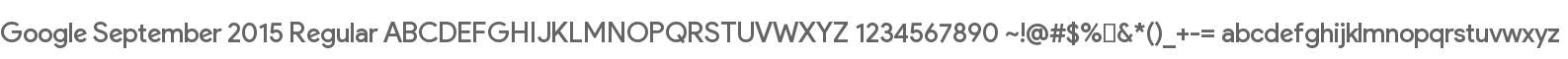 Google September 2015 Regular