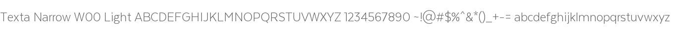 Texta Narrow W00 Light