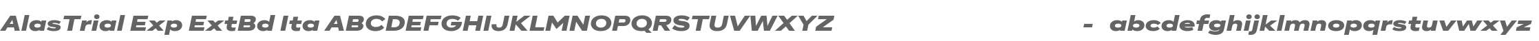 AlasTrial Expanded Extra Bold