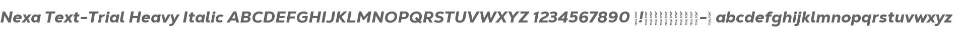 Nexa Text-Trial Heavy Italic