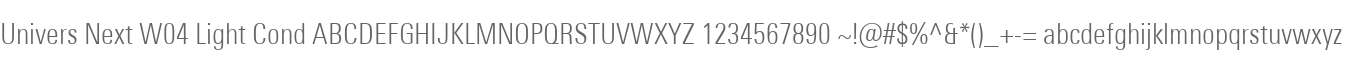 Univers Next W04 Light Cond