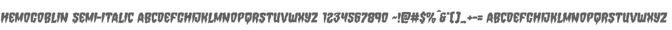 Hemogoblin Semi-Italic