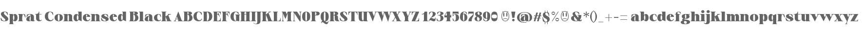 Sprat Condensed Black
