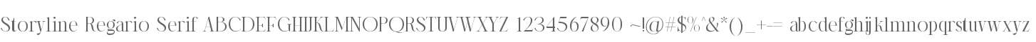 Storyline Regario Serif