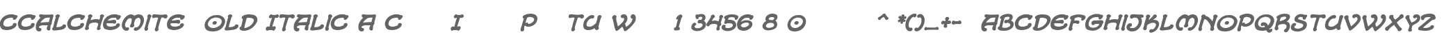CCAlchemite Bold Italic