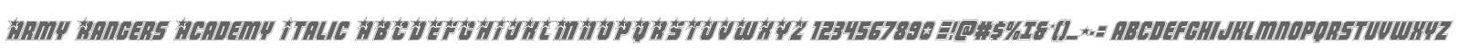 Army Rangers Academy Italic