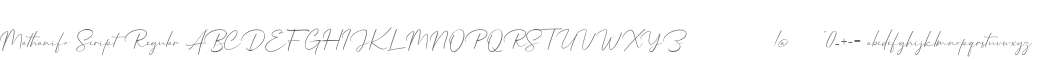 Mathanifo Script Regular