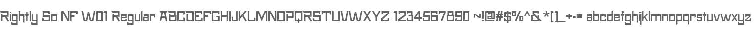 Rightly So NF W01 Regular