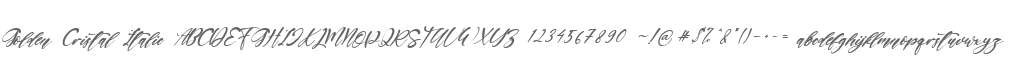Golden Cristal Italic