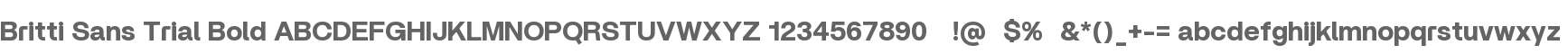 Britti Sans Trial