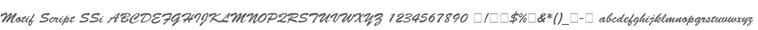 Motif Script SSi