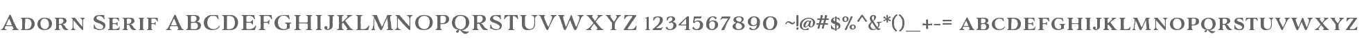 Adorn Serif