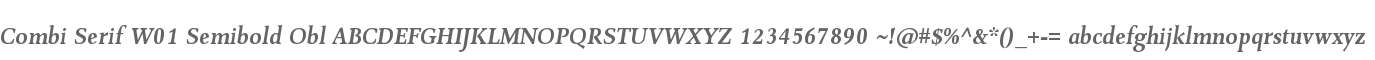 Combi Serif W01 Semibold Obl