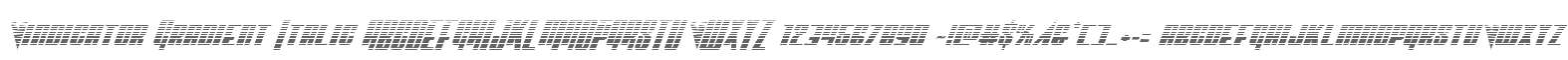 Vindicator Gradient Italic