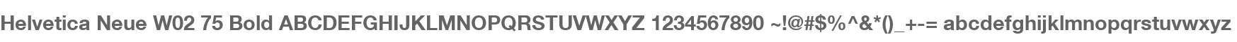 Helvetica Neue W02 75 Bold