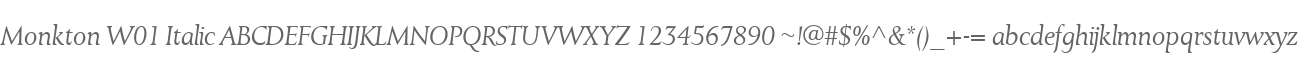 Monkton W01 Italic