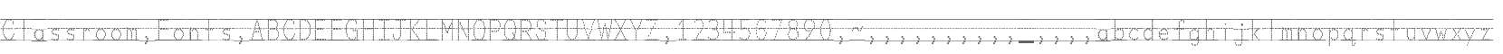 Classroom Fonts