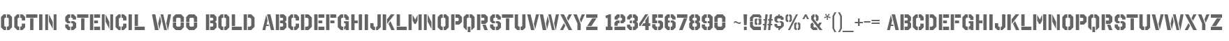 Octin Stencil W00 Bold