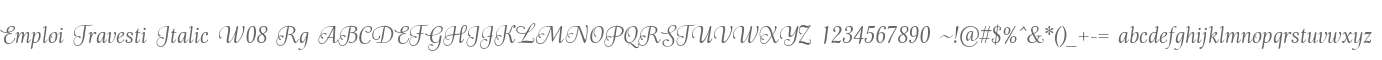 Emploi Travesti Italic W08 Rg