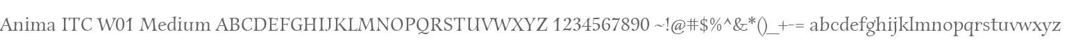 Anima ITC W01 Medium