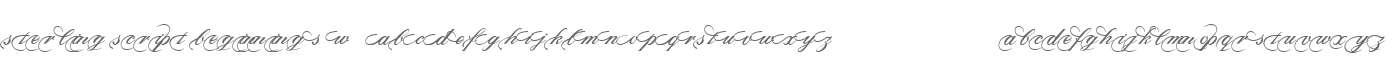 Sterling Script Beginnings W90