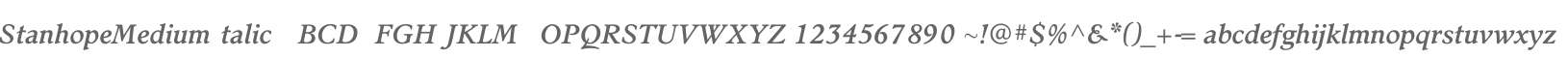 StanhopeMediumItalic