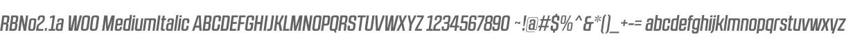 RBNo2.1a W00 MediumItalic