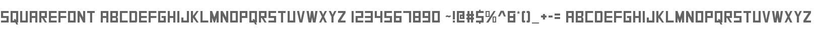 SquareFont
