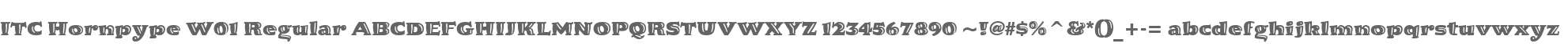 ITC Hornpype W01 Regular