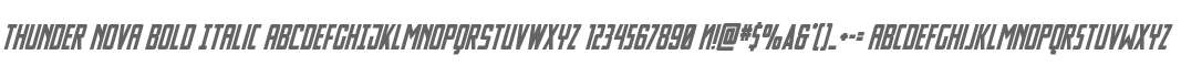 Thunder Nova Bold Italic