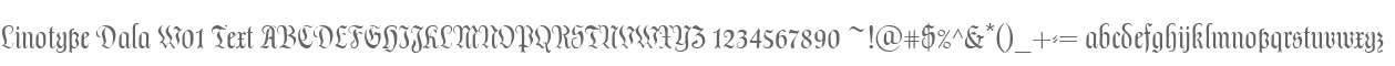 Linotype Dala W01 Text