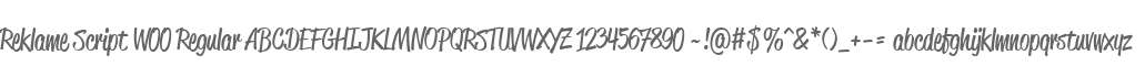 Reklame Script W00 Regular