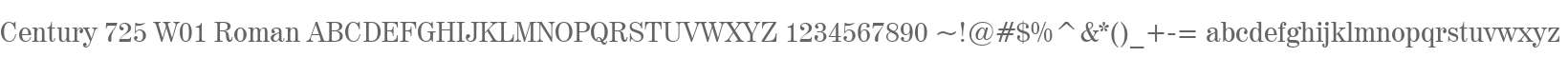 Century 725 W01 Roman
