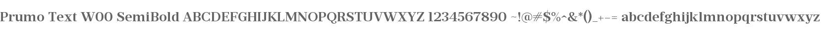 Prumo Text W00 SemiBold