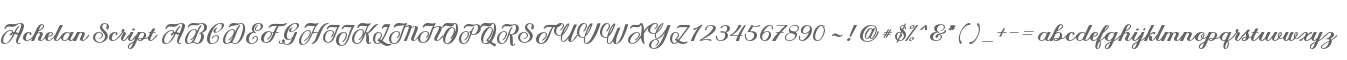 Achelan Script