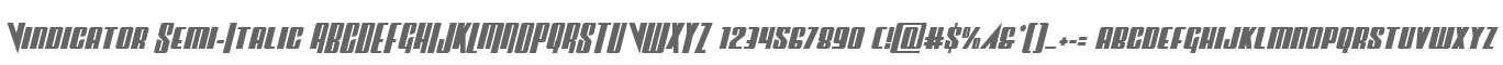 Vindicator Semi-Italic