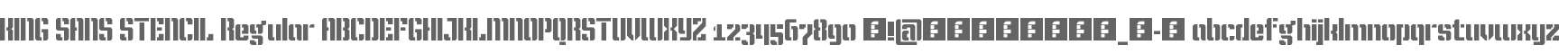 KING SANS STENCIL Regular