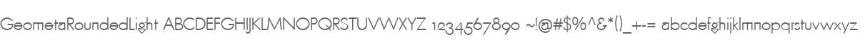 GeometaRoundedLight