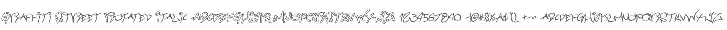 Graffiti Street Rotated Italic