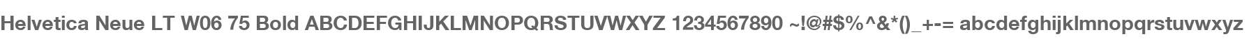 Helvetica Neue LT W06 75 Bold