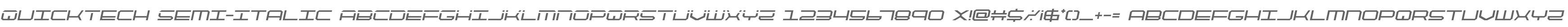 QuickTech Semi-Italic
