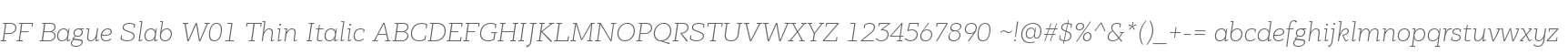 PF Bague Slab W01 Thin Italic