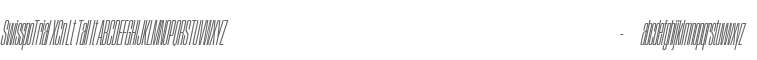 SwisspoTrial Extra Condensed Light Tall