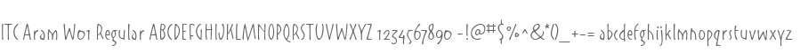 ITC Aram W01 Regular