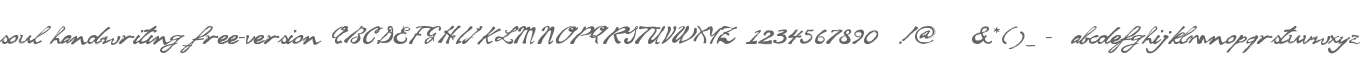 soul handwriting_free-version
