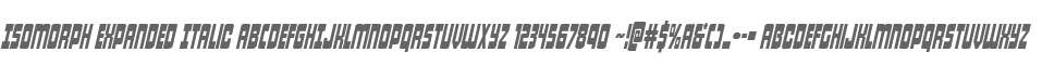 Isomorph Expanded Italic